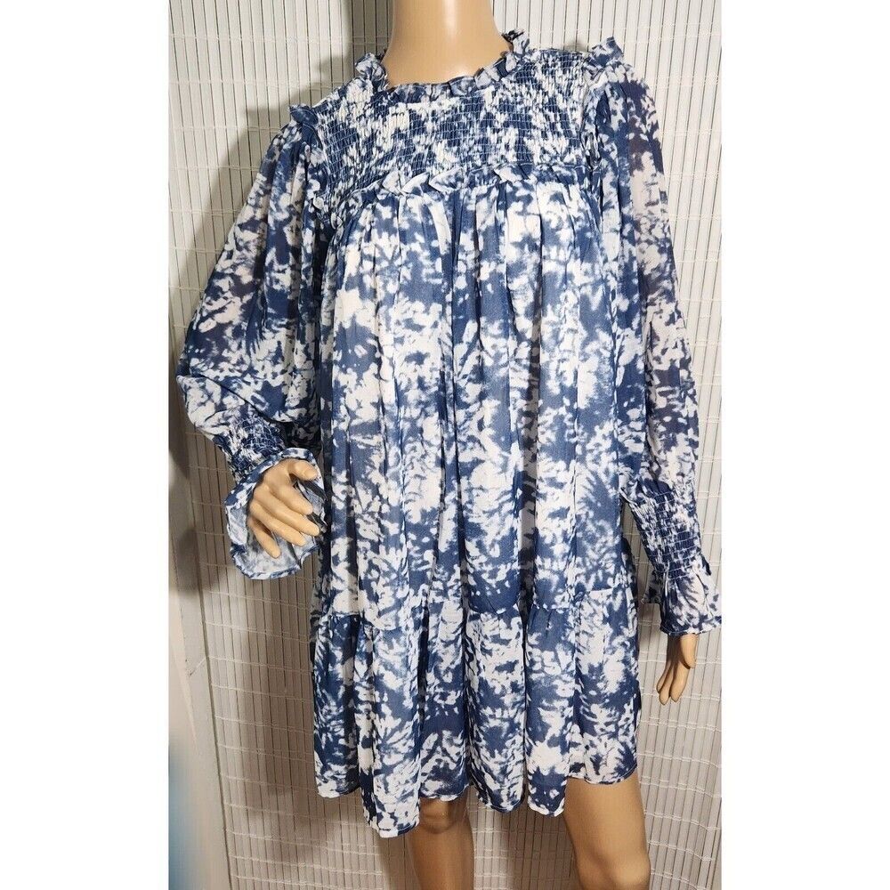 Moodie Dress For Women Size XS Blue long Sleeve Lined Back Zipper - Picture 4 of 16
